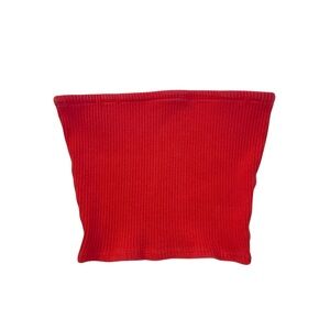 Urban Outfitters Red Ribbed Tube Top